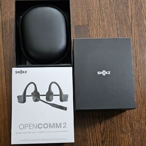 Shokz OpenComm 2 Black Over-Ear Headphones